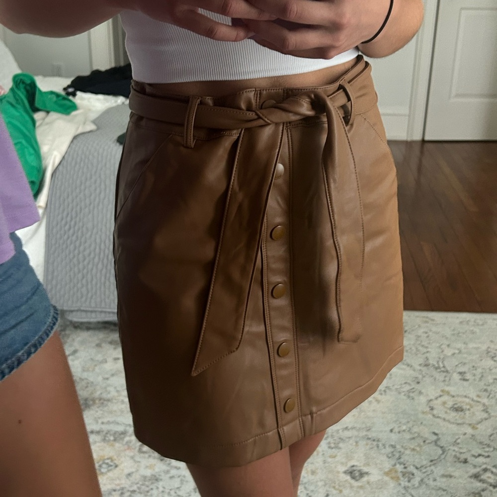 Abercrombie Leather Skirt - Picture 3 of 4
